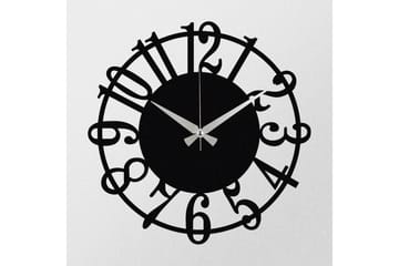 Enzoclock - S006 - Svart - Inredning - Väggdekor - Väggklocka & väggur