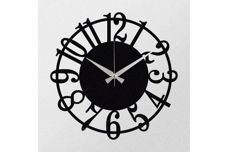 Enzoclock - S006 - Svart - Inredning - Väggdekor - Väggklocka & väggur