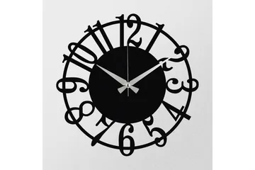 Enzoclock - S006 - Svart - Inredning - Väggdekor - Väggklocka & väggur