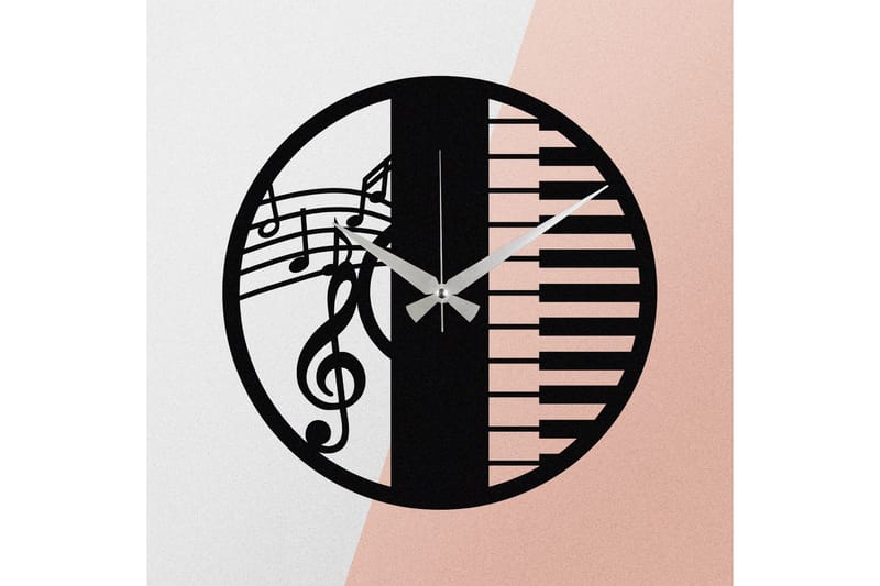 Enzoclock - S008 - Svart - Inredning - Väggdekor - Väggklocka & väggur