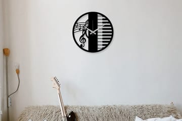 Enzoclock - S008 - Svart - Inredning - Väggdekor - Väggklocka & väggur