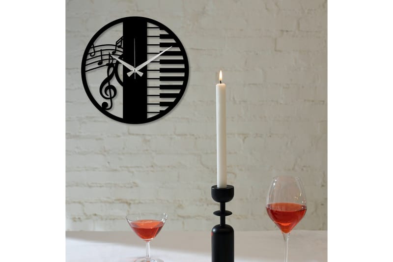 Enzoclock - S008 - Svart - Inredning - Väggdekor - Väggklocka & väggur
