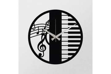 Enzoclock - S008 - Svart - Inredning - Väggdekor - Väggklocka & väggur