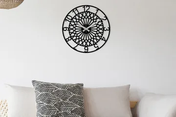 Enzoclock - S009 - Svart - Inredning - Väggdekor - Väggklocka & väggur