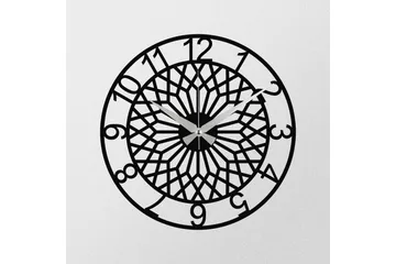 Enzoclock - S009 - Svart - Inredning - Väggdekor - Väggklocka & väggur