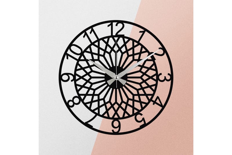Enzoclock - S009 - Svart - Inredning - Väggdekor - Väggklocka & väggur