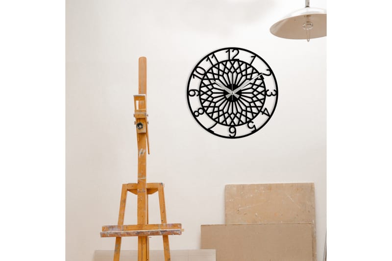 Enzoclock - S009 - Svart - Inredning - Väggdekor - Väggklocka & väggur