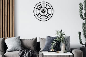 Enzoclock - S010 - Svart - Inredning - Väggdekor - Väggklocka & väggur