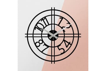 Enzoclock - S010 - Svart - Inredning - Väggdekor - Väggklocka & väggur