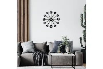 Enzoclock - S014 - Svart - Inredning - Väggdekor - Väggklocka & väggur