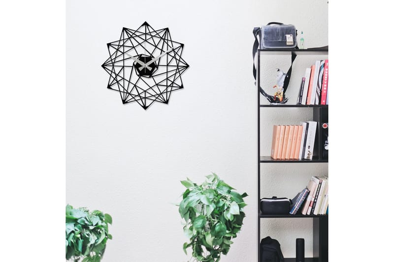 Enzoclock - S015 - Svart - Inredning - Väggdekor - Väggklocka & väggur