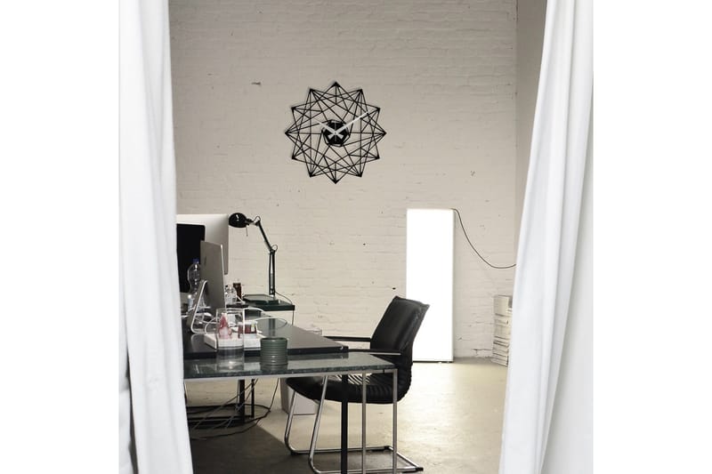 Enzoclock - S015 - Svart - Inredning - Väggdekor - Väggklocka & väggur