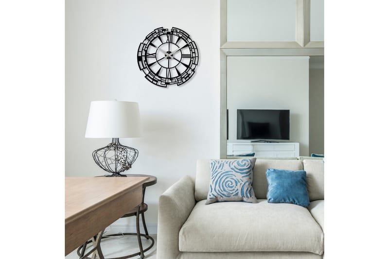 Enzoclock - S016 - Svart - Inredning - Väggdekor - Väggklocka & väggur