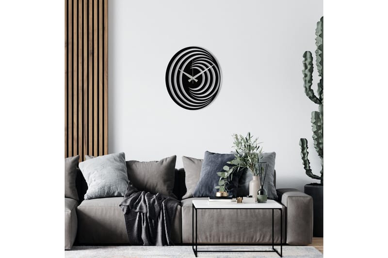 Enzoclock - S017 - Svart - Inredning - Väggdekor - Väggklocka & väggur