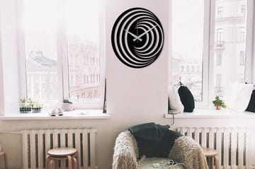 Enzoclock - S017 - Svart - Inredning - Väggdekor - Väggklocka & väggur