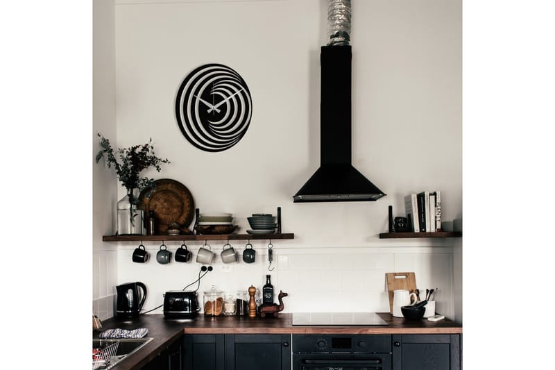 Enzoclock - S017 - Svart - Inredning - Väggdekor - Väggklocka & väggur