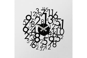 Enzoclock - S019 - Svart - Inredning - Väggdekor - Väggklocka & väggur