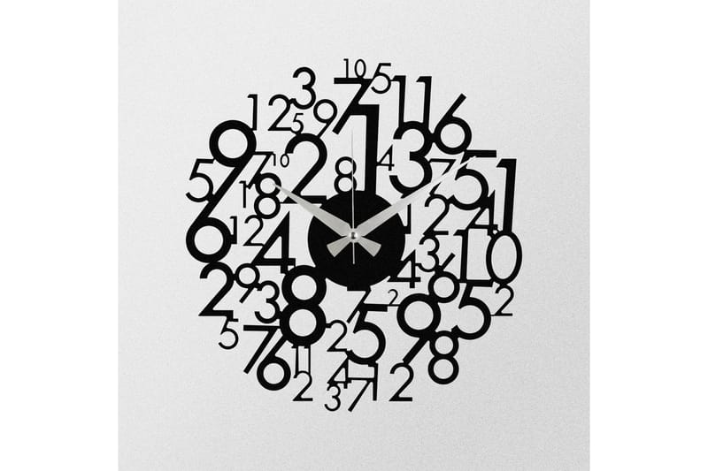 Enzoclock - S019 - Svart - Inredning - Väggdekor - Väggklocka & väggur