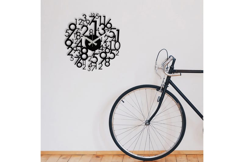 Enzoclock - S019 - Svart - Inredning - Väggdekor - Väggklocka & väggur
