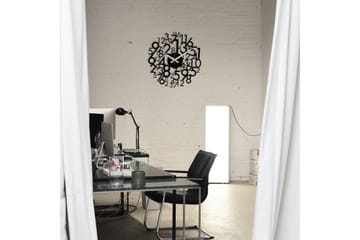 Enzoclock - S019 - Svart - Inredning - Väggdekor - Väggklocka & väggur