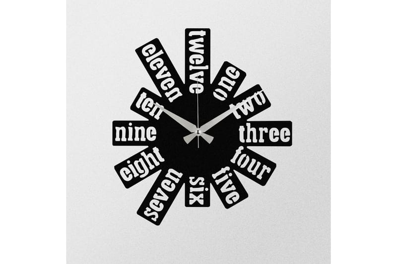 Enzoclock - S020 - Svart - Inredning - Väggdekor - Väggklocka & väggur