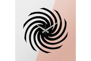 Enzoclock - S023 - Svart - Inredning - Väggdekor - Väggklocka & väggur