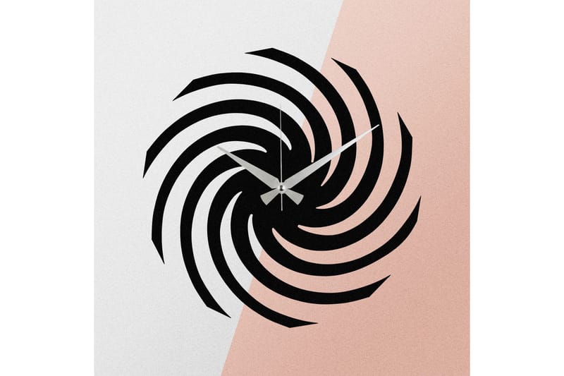 Enzoclock - S023 - Svart - Inredning - Väggdekor - Väggklocka & väggur