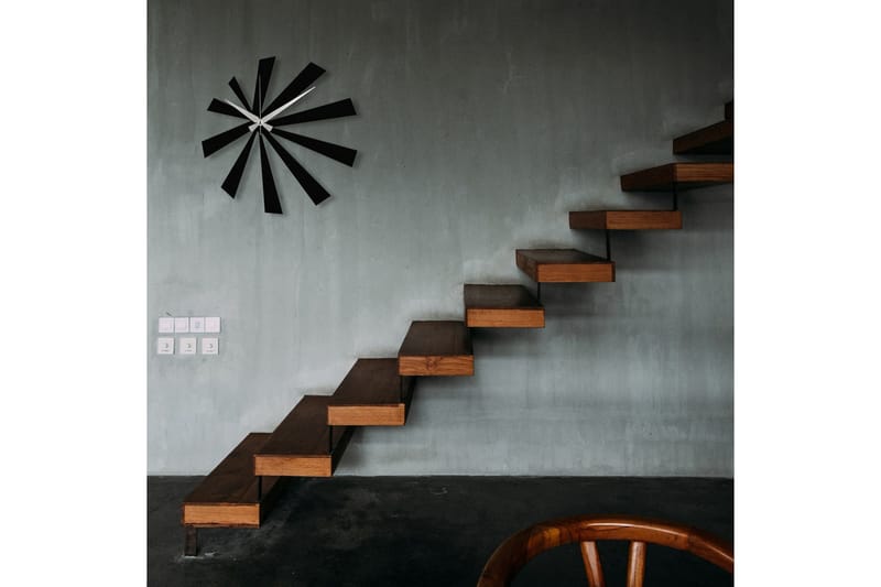 Enzoclock - S024 - Svart - Inredning - Väggdekor - Väggklocka & väggur