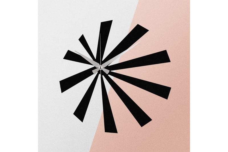 Enzoclock - S024 - Svart - Inredning - Väggdekor - Väggklocka & väggur