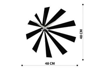 Enzoclock - S024 - Svart - Inredning - Väggdekor - Väggklocka & väggur