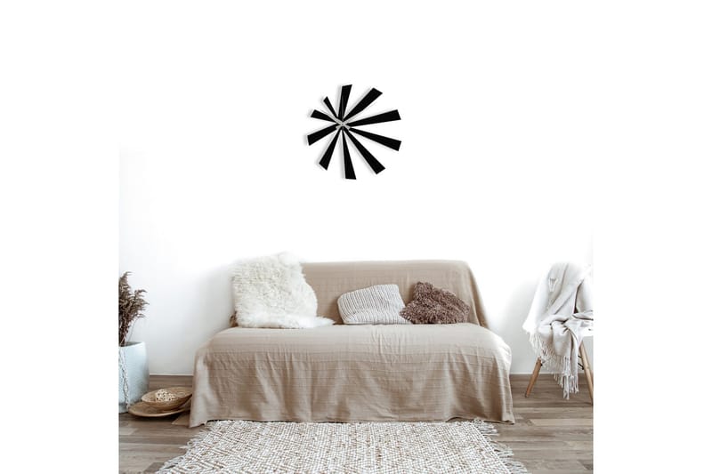 Enzoclock - S024 - Svart - Inredning - Väggdekor - Väggklocka & väggur