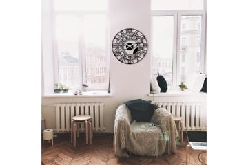 Enzoclock - S025 - Svart - Inredning - Väggdekor - Väggklocka & väggur