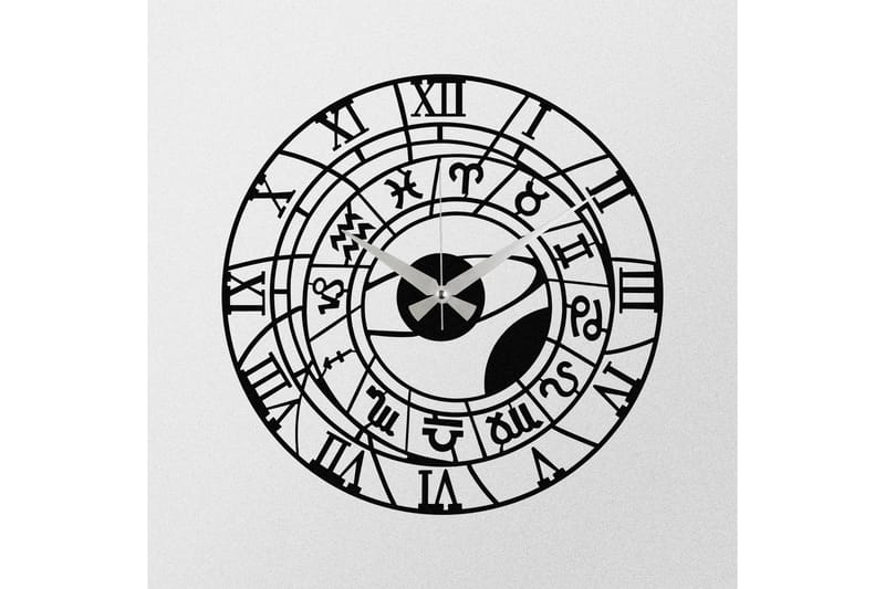 Enzoclock - S025 - Svart - Inredning - Väggdekor - Väggklocka & väggur