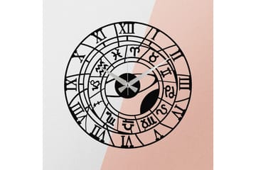 Enzoclock - S025 - Svart - Inredning - Väggdekor - Väggklocka & väggur