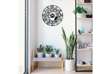 Enzoclock - S025 - Svart - Inredning - Väggdekor - Väggklocka & väggur