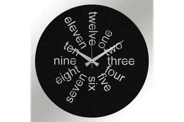 Hati - Svart - Inredning - Väggdekor - Väggklocka & väggur