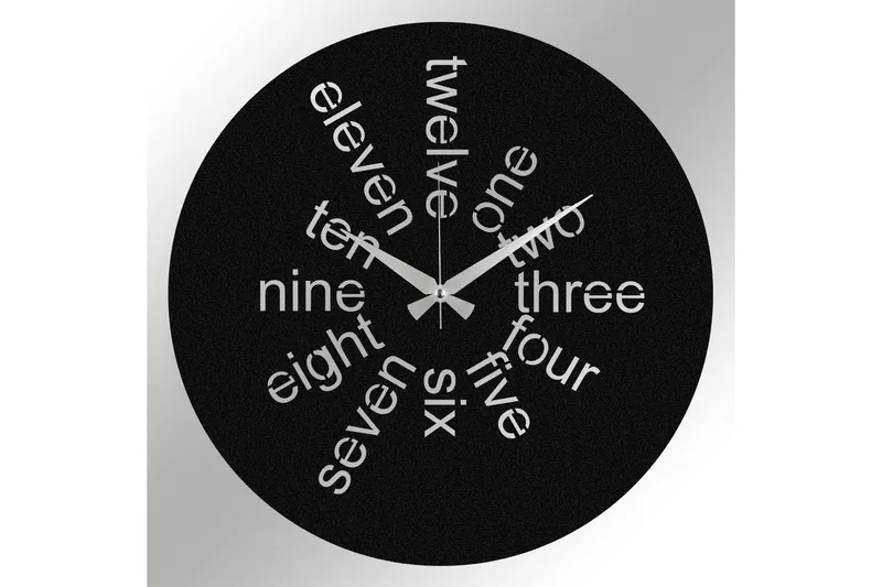 Hati - Svart - Inredning - Väggdekor - Väggklocka & väggur