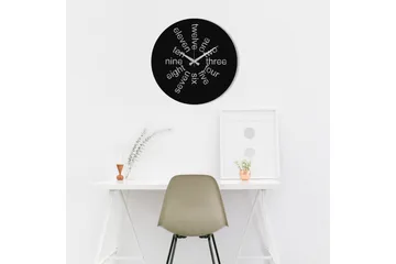 Hati - Svart - Inredning - Väggdekor - Väggklocka & väggur