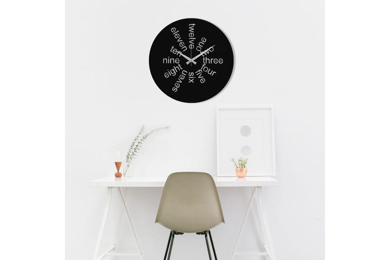 Hati - Svart - Inredning - Väggdekor - Väggklocka & väggur