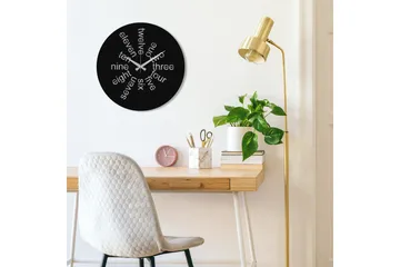 Hati - Svart - Inredning - Väggdekor - Väggklocka & väggur