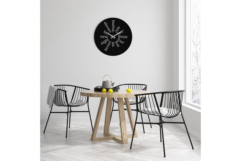 Hati - Svart - Inredning - Väggdekor - Väggklocka & väggur