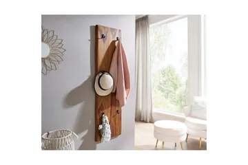 Kapprum Wohnling Väggmonterad klädhängare i massivt trä 2-radig krokslåda - Förvaring - Klädförvaring - Klädhängare - Krokar