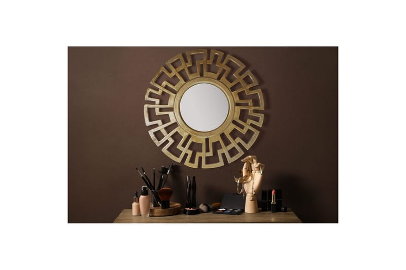 Spegel Wohnling Art Deco Rund 60 cm Modern - Inredning - Väggdekor - Dekorplast & kakeldekor