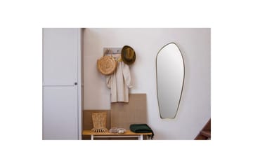 Spegel Wohnling Asymmetrisk metallram oval 90 cm - Inredning - Spegel - Hallspegel