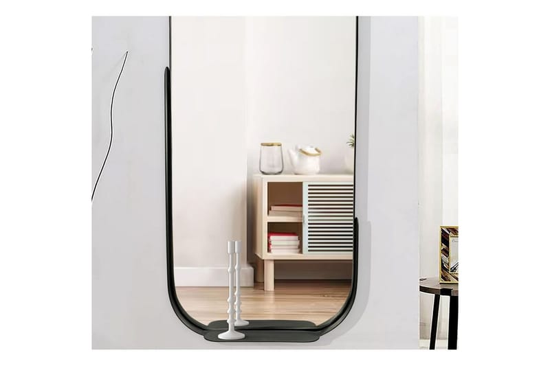 Spegel Wohnling Asymmetrisk metallram oval 90 cm - Inredning - Väggdekor - Dekorplast & kakeldekor