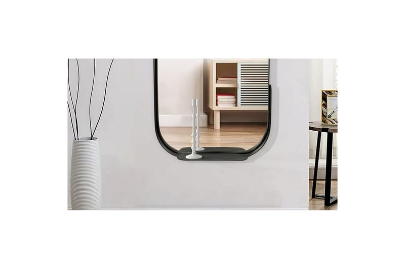 Spegel Wohnling Asymmetrisk metallram oval 90 cm - Inredning - Väggdekor - Dekorplast & kakeldekor