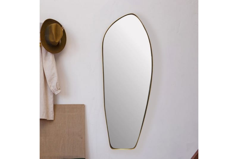 Spegel Wohnling Asymmetrisk metallram oval 90 cm - Inredning - Väggdekor - Dekorplast & kakeldekor