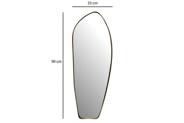 Spegel Wohnling Asymmetrisk metallram oval 90 cm - Inredning - Väggdekor - Dekorplast & kakeldekor
