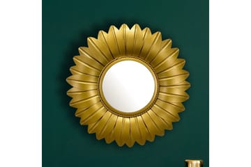 Spegel Wohnling Blomstil metallram rund 60 cm - Inredning - Väggdekor - Dekorplast & kakeldekor