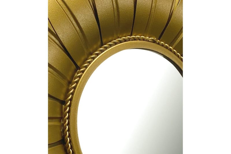 Spegel Wohnling Blomstil metallram rund 60 cm - Inredning - Väggdekor - Dekorplast & kakeldekor
